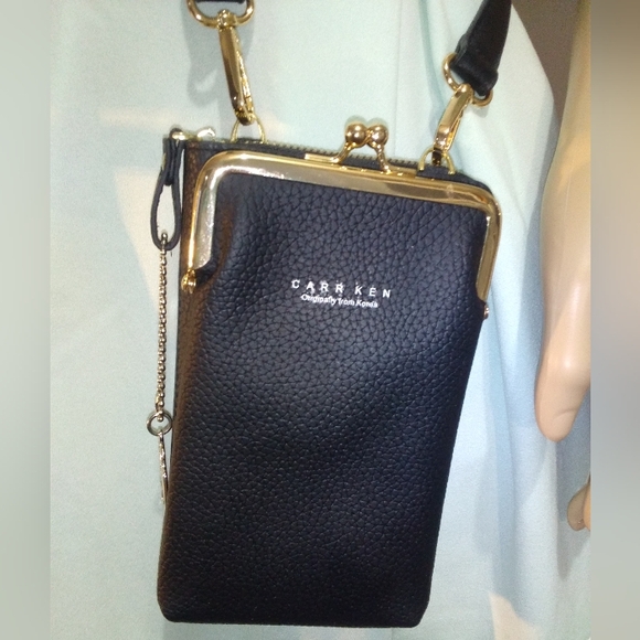 Carr Ken Black CrossBody Mini Purse § - Picture 2 of 10